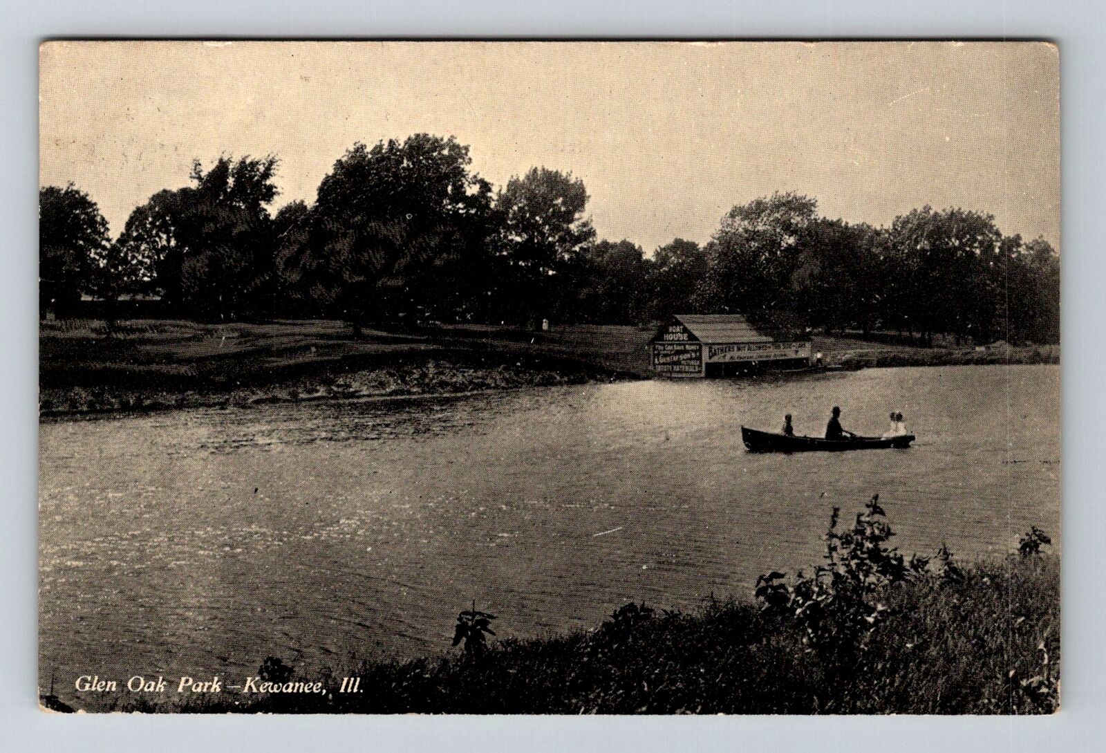 Kewanee IL-Illinois, Glen Oak Park, Vintage Postcard