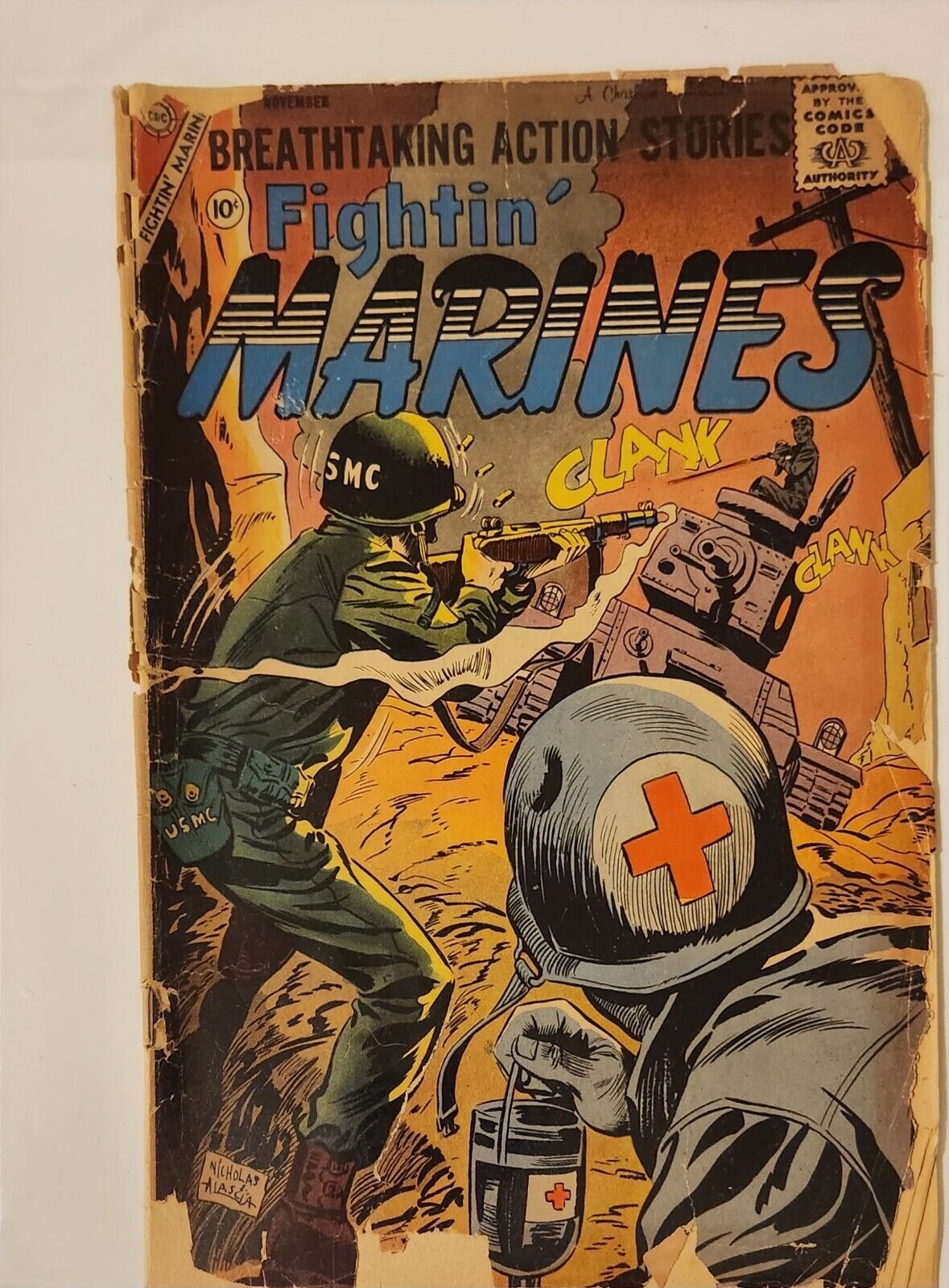 1958 Fightin Marines Vol 1 #27 Silver Age OUTRAGEOUSLY RARE - See Condition Note