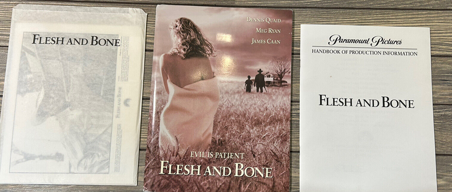 Vintage Flesh And Bone Press Release Folder Paramount Pictures Dennis Quaid 