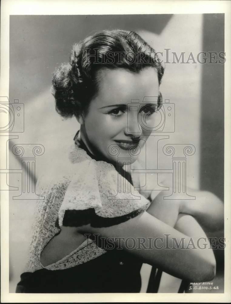 1936 Press Photo Actress Mary Astor - pix26466