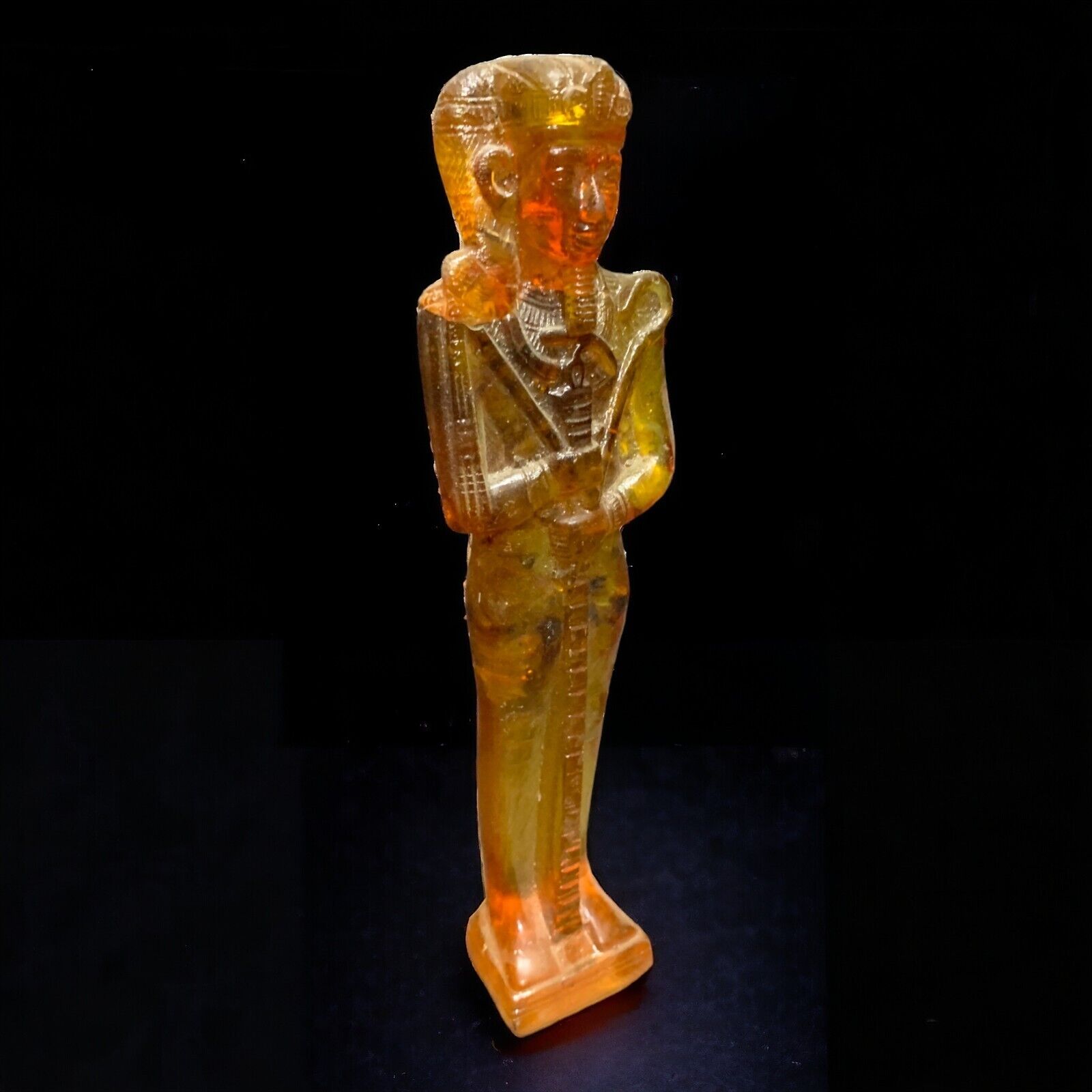 Antique Khonsu moon god of Ancient Egyptian Figure Pharaonic Rare Egyptian BC