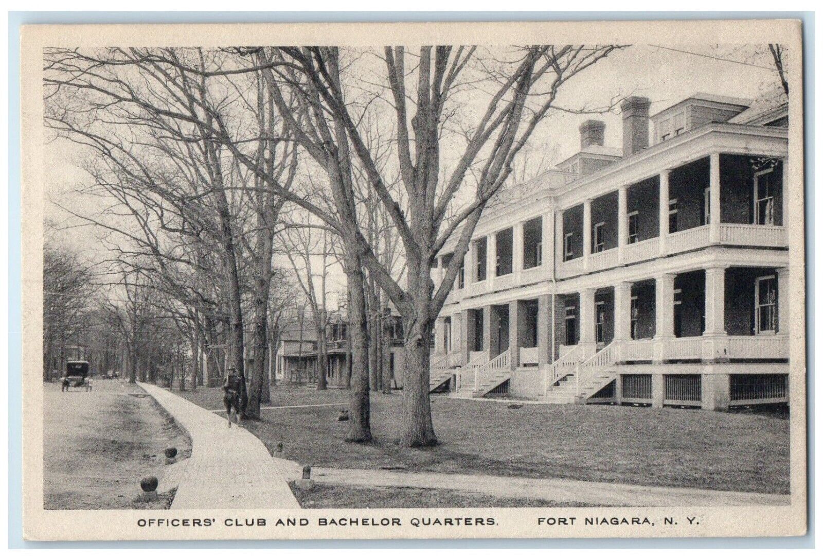c1930's Officer's Club And Bachelor Quarters Fort Niagara New York NY Postcard