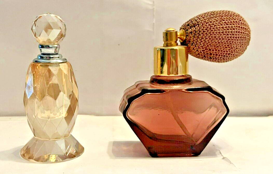 Lot Of Two Vanity Vintage Decorative Perfume 1 Excellent &1 Excellent- Bottles