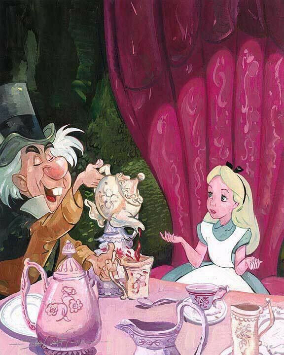 Disney Fine Art Limited Edition Canvas-A Very Important Date-Alice-Salvati