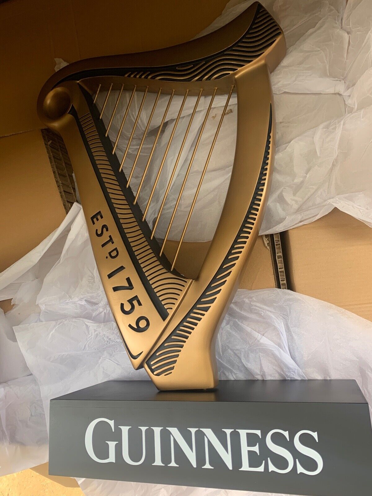 New Guinness Harp Display 35” x 23”