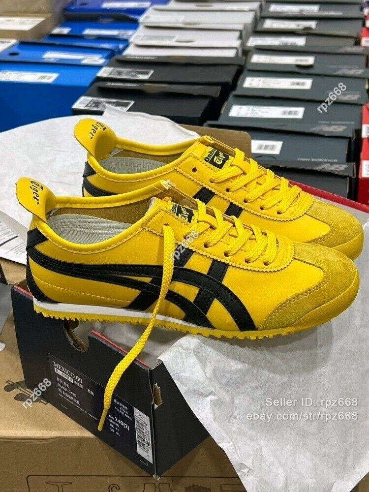 Onitsuka Tiger MEXICO 66 Classic Sneakers Yellow/Black 1183C102-751 Unisex Hot