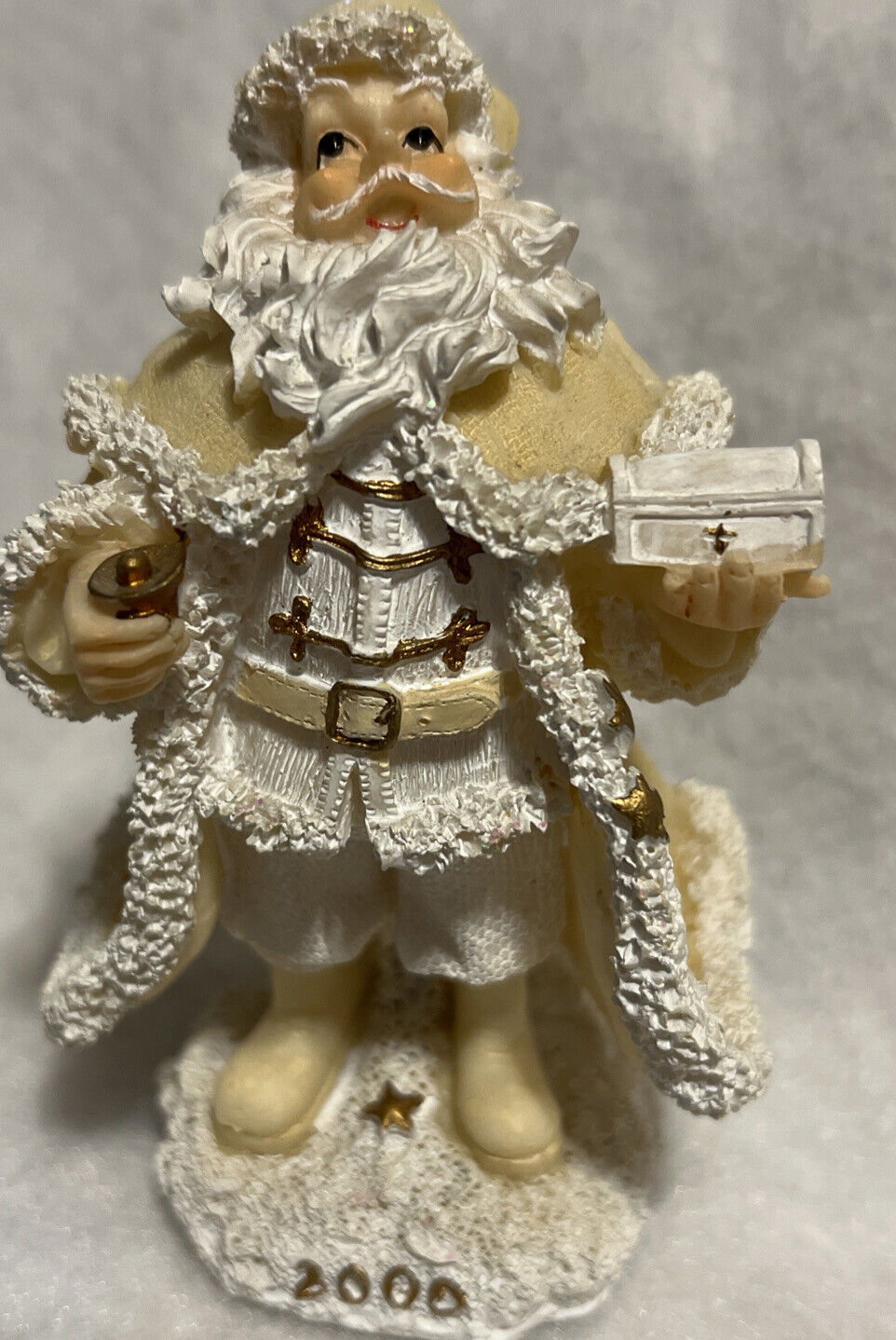 Is Collection 2000 Santa Claus Cream Colored With Gold