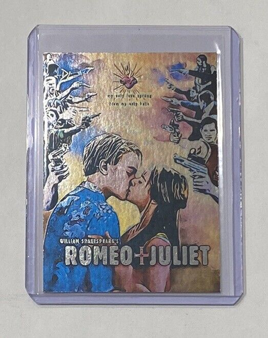 Romeo + Juliet Platinum Plated Artist Signed Leonardo DiCaprio Trading Card 1/1