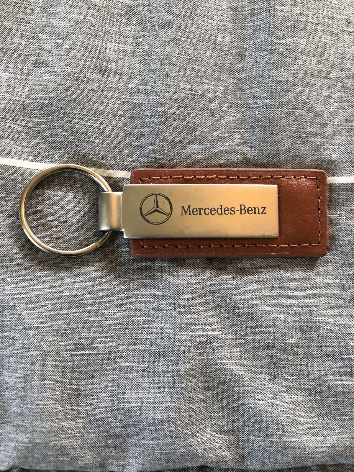 Genuine Mercedes Benz Key Ring Logo Keyring Keychain Fob  *From The Dealer*