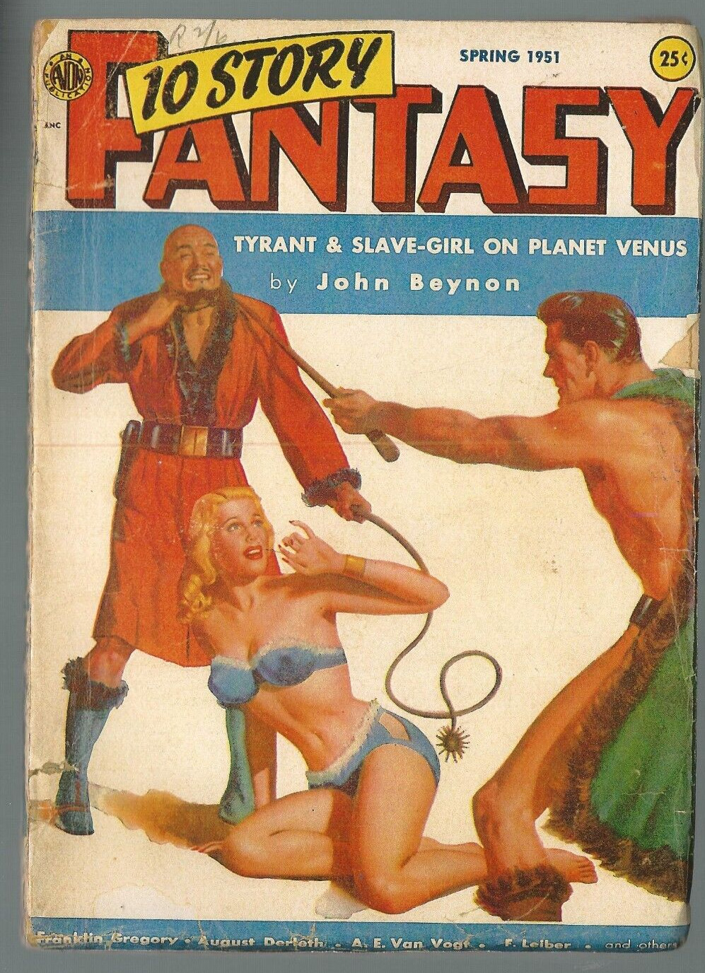 Avon 10 Story Fantasy Spring 1951 Tyrant & Slave-Girl on Planet Venus Premier