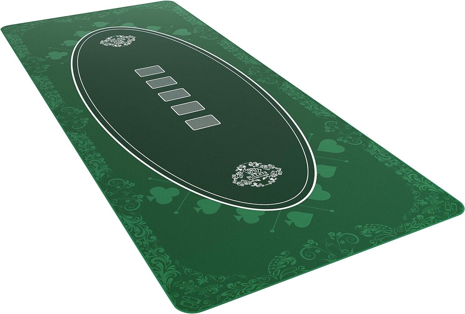 Bullets Playing Cards - Poker Layout - Table Top Mat 6 Foot x 30 inch - Delux...