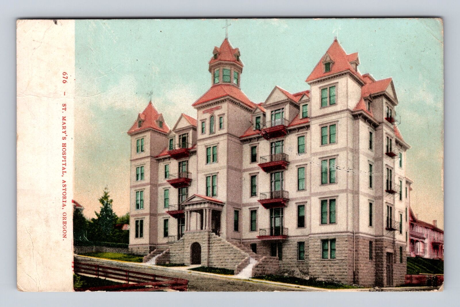 Altoona OR-Oregon, St Mary's Hospital, Antique, Vintage c1907 Souvenir Postcard