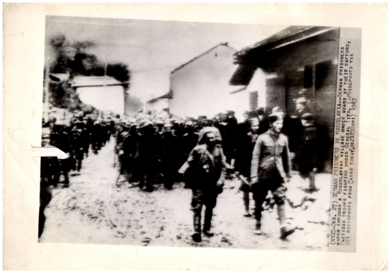 WWII German Prisoners in Yugoslavia Original Asst Press AP Photograph 8x11\