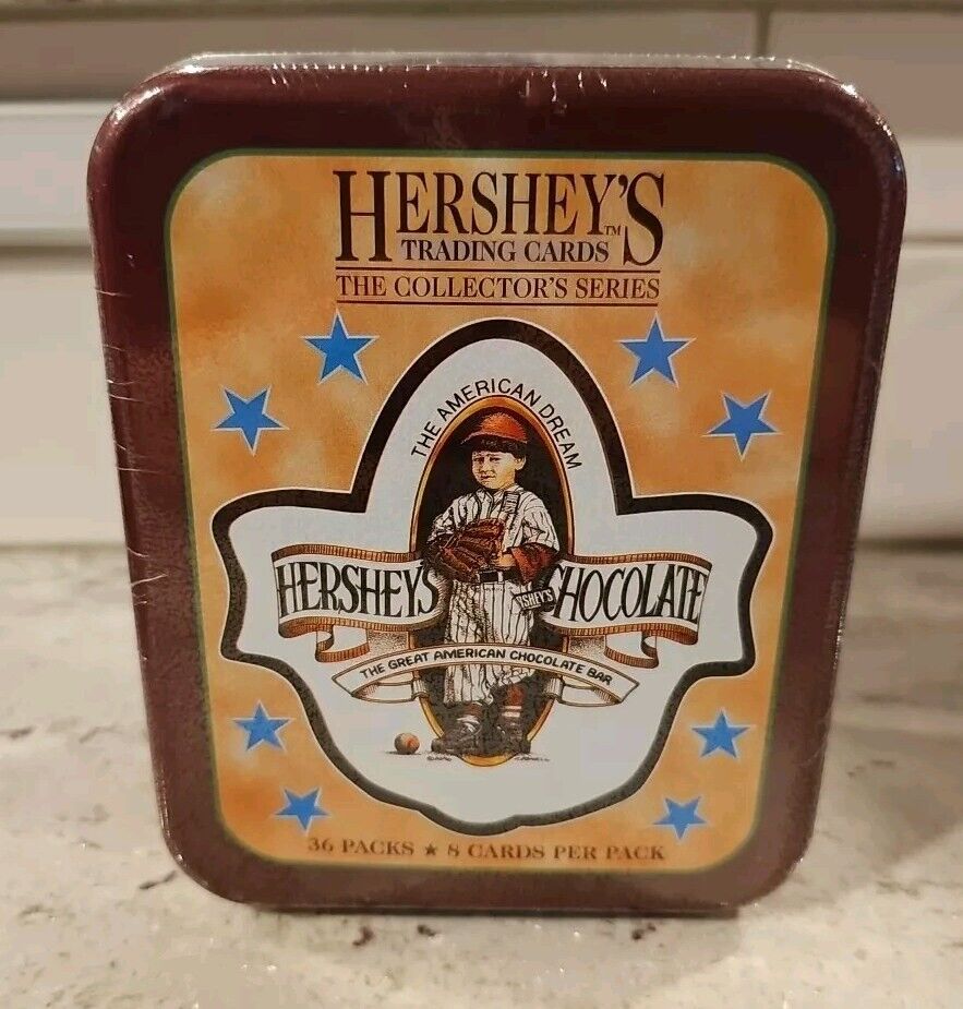 1995 HERSHEY'S CHOCOLATE TRADING CARDS FACTORY SEALED UNOPENED TIN 36 PACKS (J)