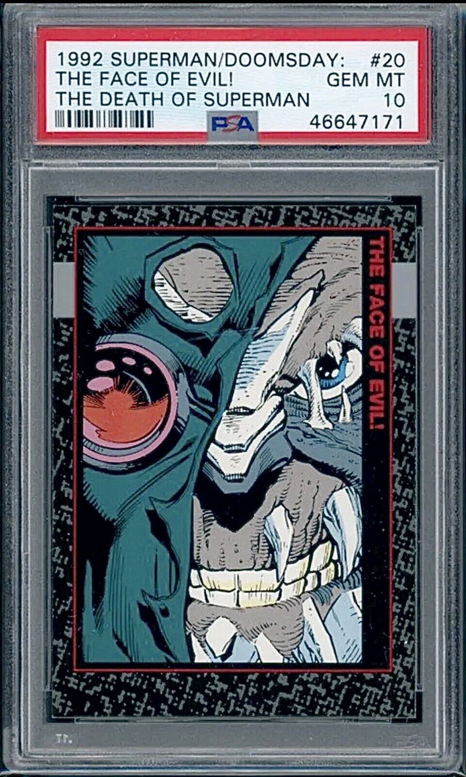 1992 Superman Doomsday The Death of Superman #20 The Face of Evil PSA 10 🔥RARE