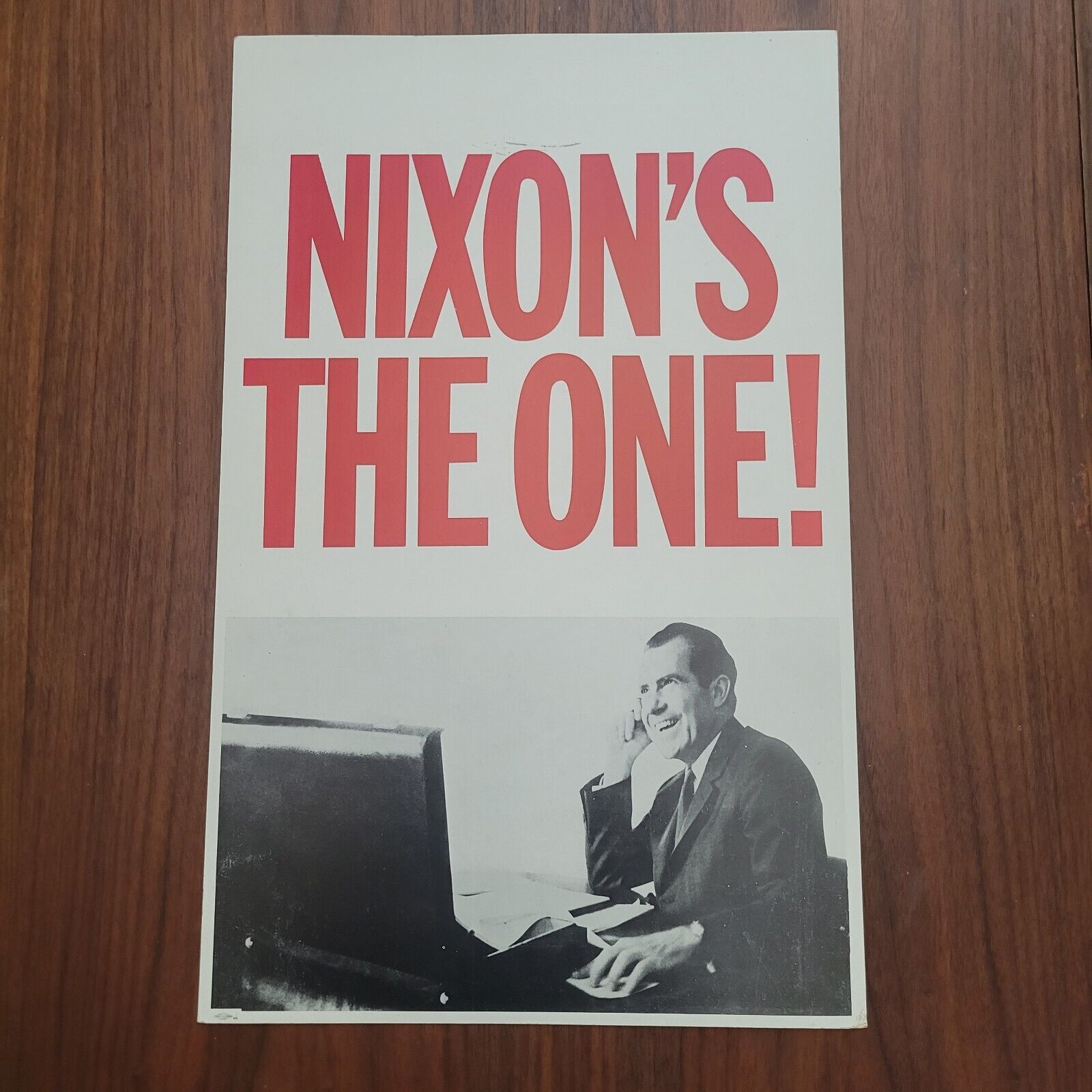 1960 GOP Richard Nixon Original Campaign Poster Nixon\'s The One 14\