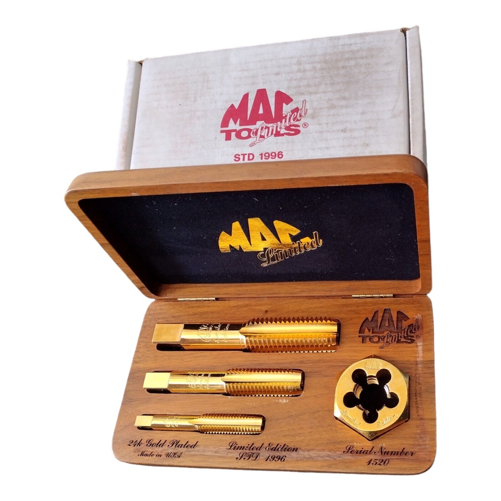 MAC Tools Collectors Club Limited Edition 24k Gold Plated Vintage Set Tap & Dye