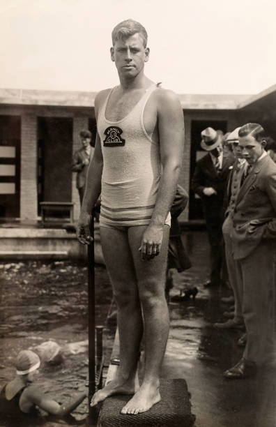 Australian swimmer Boy Charlton silver medallist both men's 400 me- Old Photo