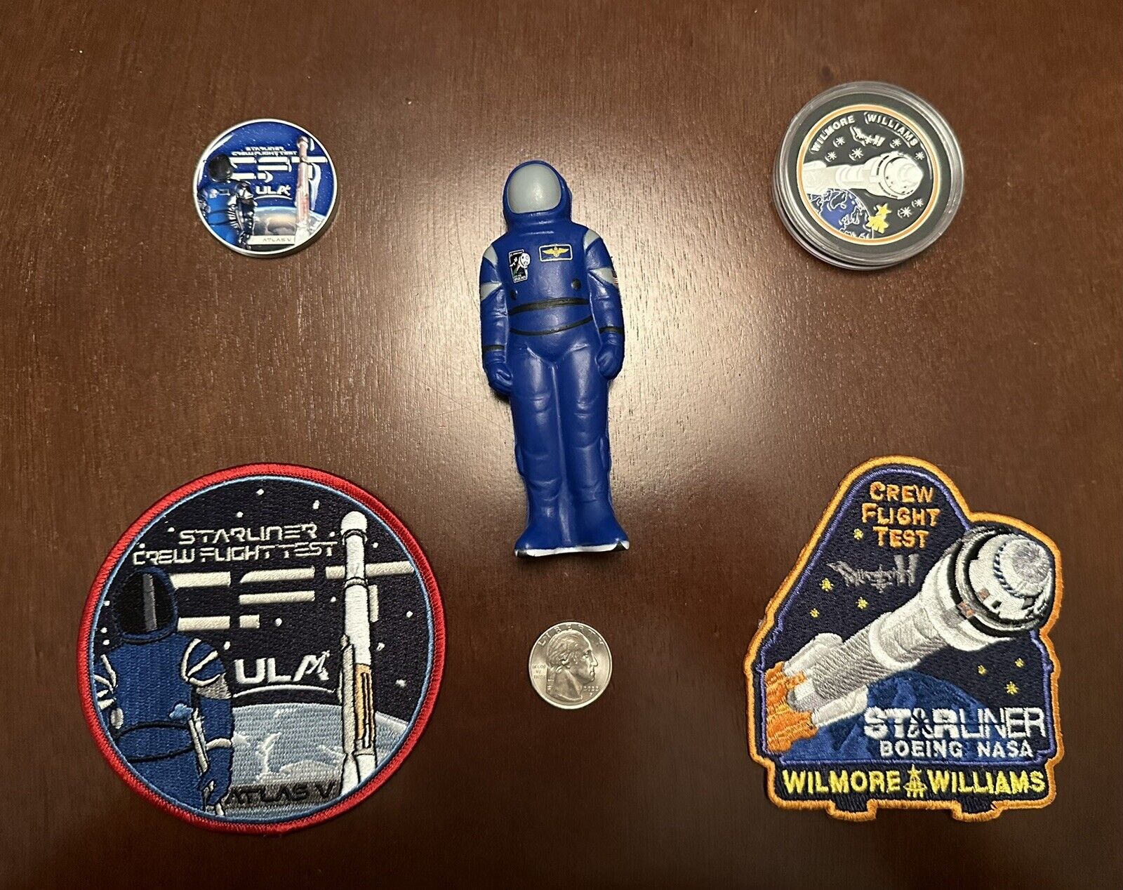NEW Boeing Starliner CFT Crew Flight Coins Patches Astronaut ULA Atlas V NASA
