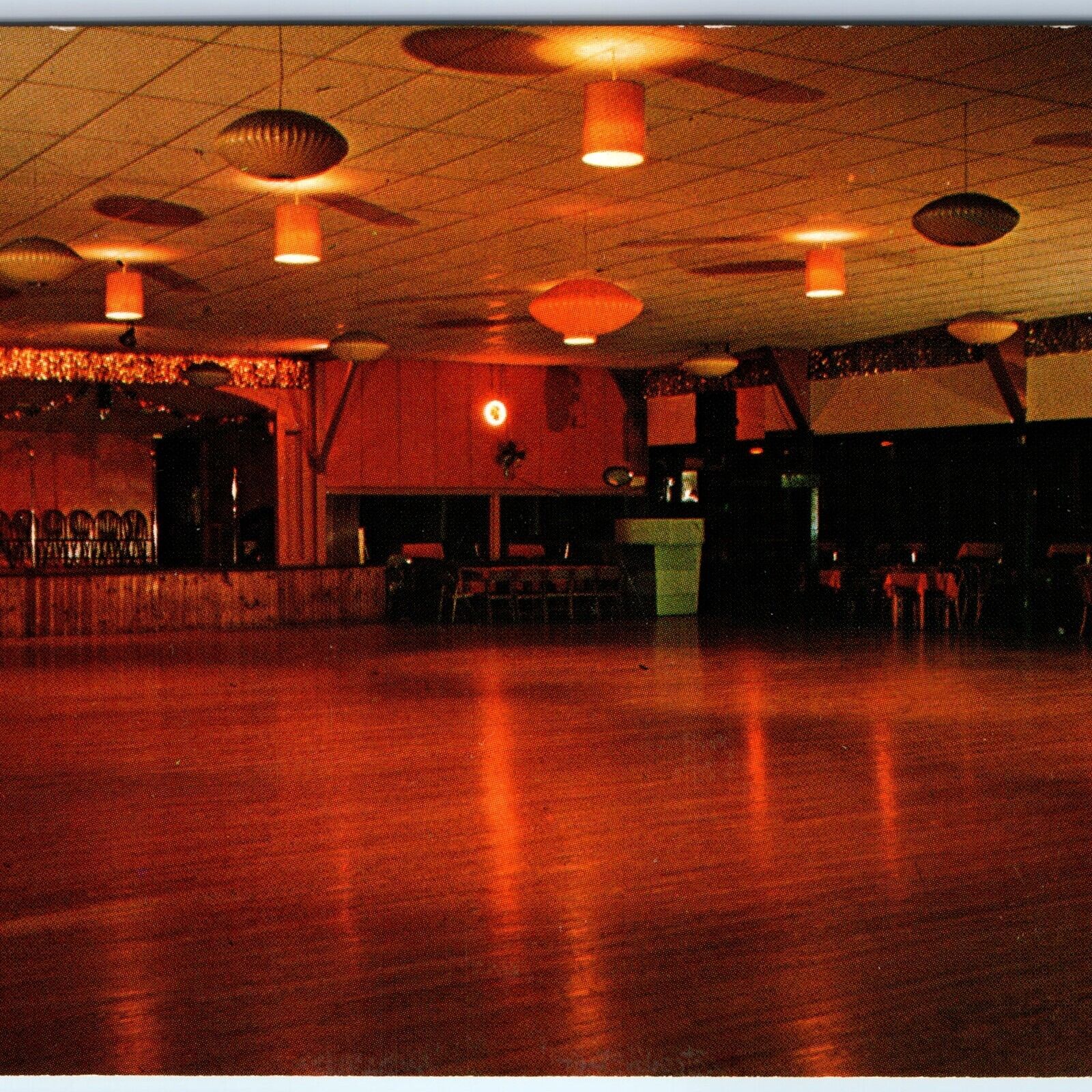 c1960s Long Grove / Dewitt, IA Fairland Park Ballroom Interior Dance Venue A265