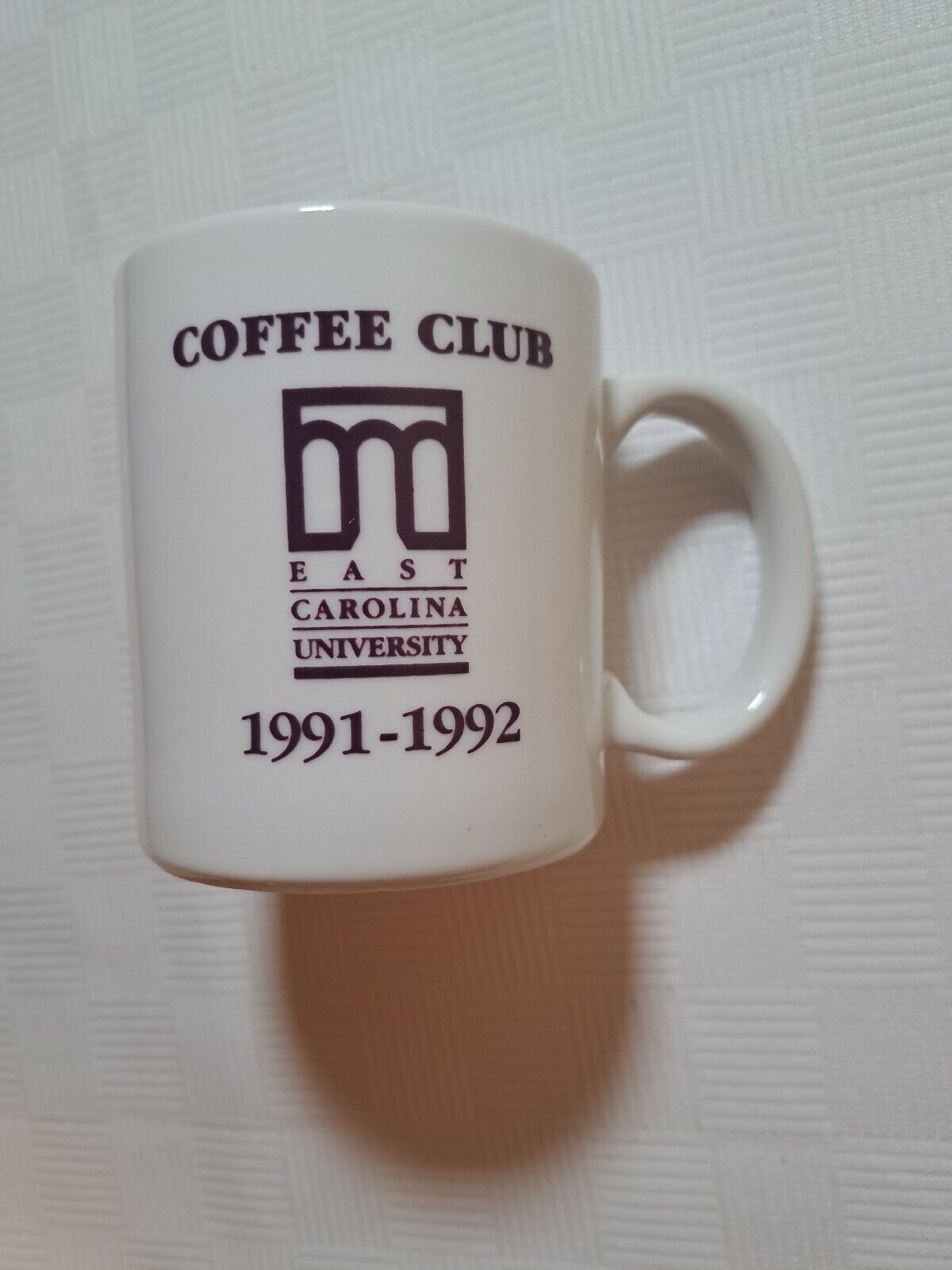  Vintage Ecu East carolina university coffee  club Cup 1991-1992 