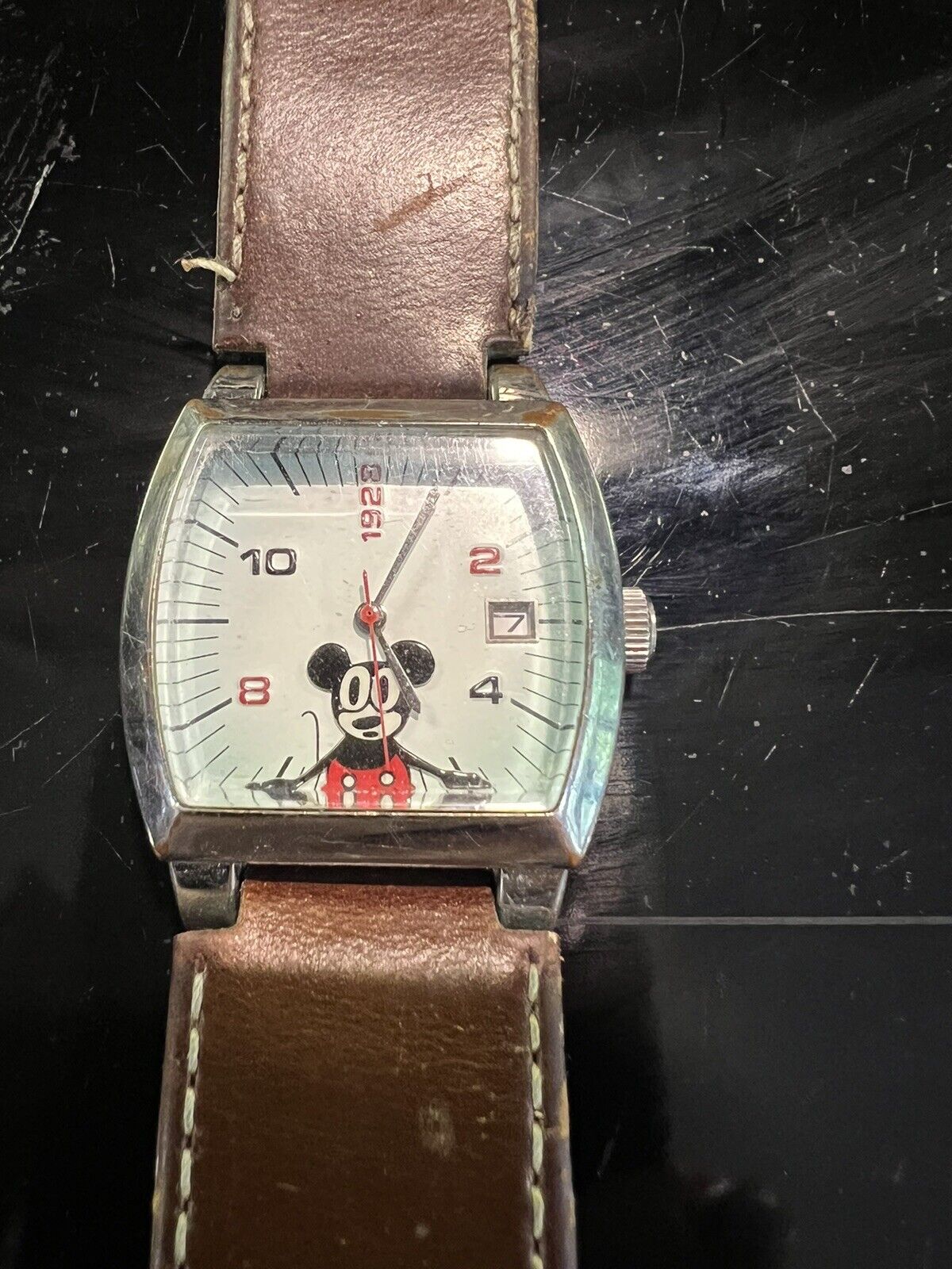RARE- vintage - Mickey Mouse - Disney- Watch - Beware of Cat -MC0377- NOT TESTED