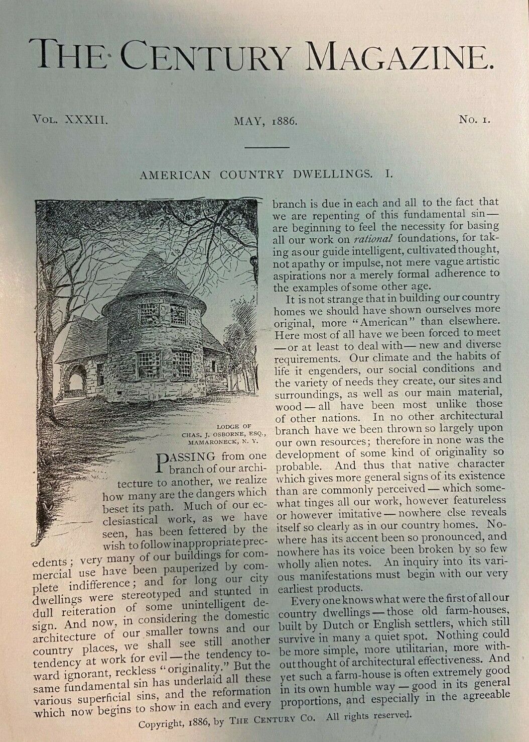 1886 American Country Homes illustrated