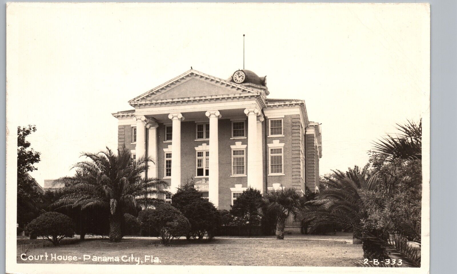 COURTHOUSE panama city fl real photo postcard rppc florida court history