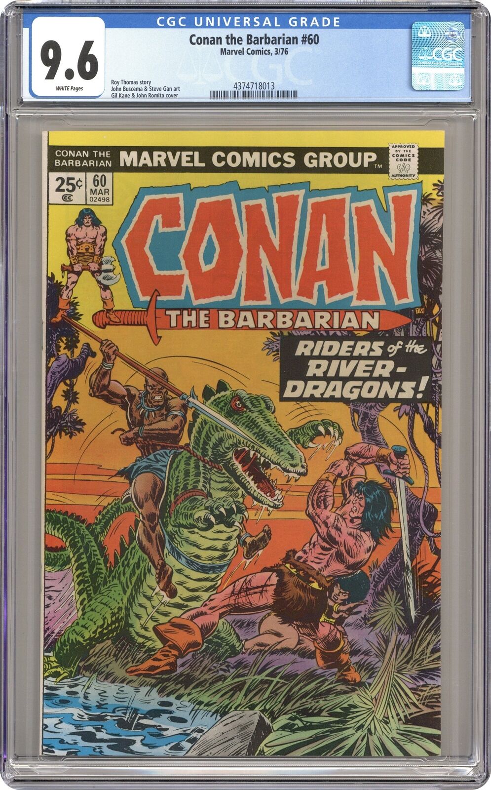 Conan the Barbarian #60 CGC 9.6 1976 4374718013