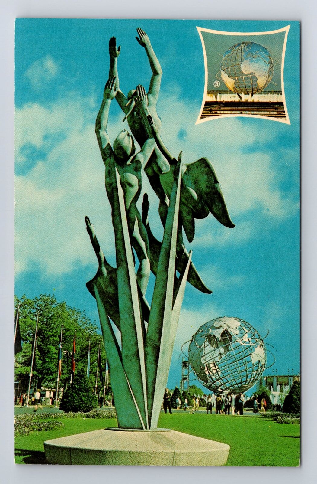 New York World\'s Fair 1964-65, Freedom Of The Human Spirit Vintage Postcard