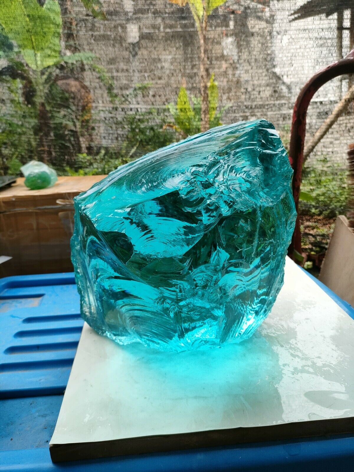 25kg+ (A097) Big size super Aqua Blue rough Of Andara Crystal Monatomic.