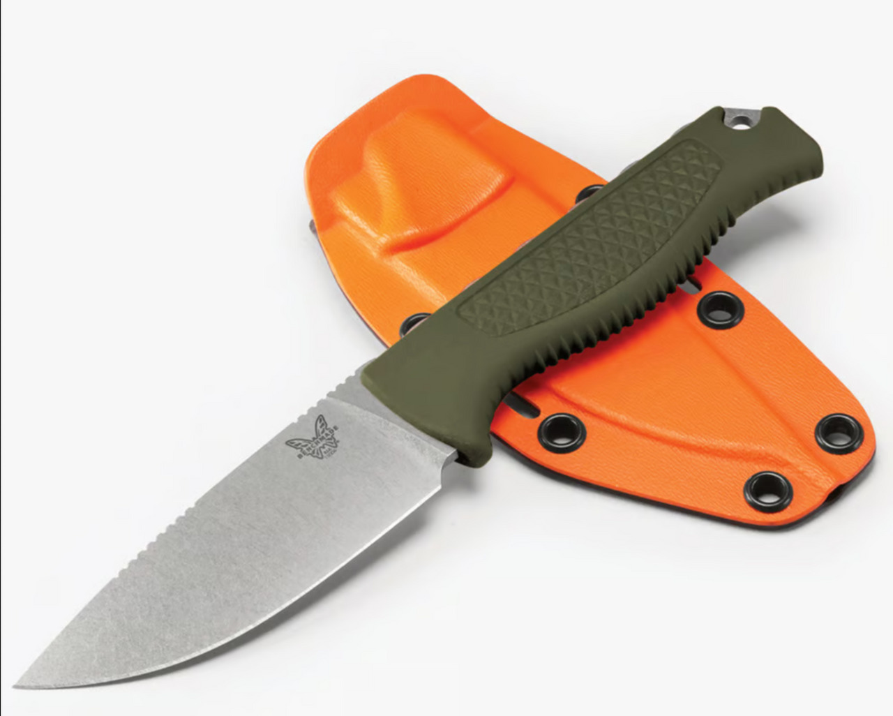 BENCHMADE KNIVES USA HUNT 15006-01 OD GREEN STEEP COUNTRY HUNTER KNIFE