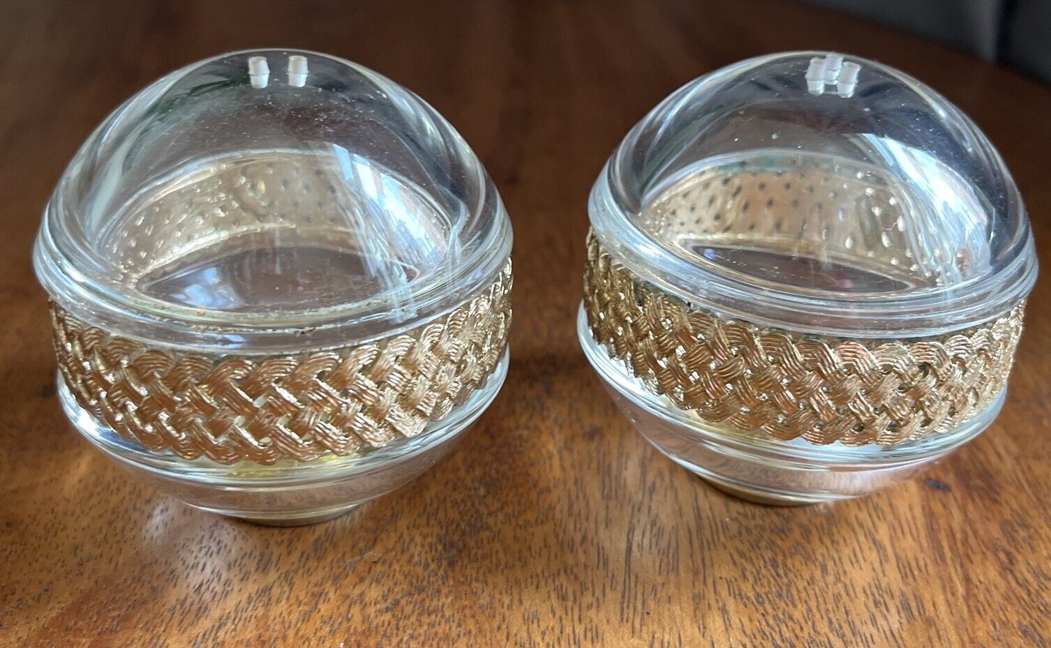 L’objet Braid 24K Gold-Plated Salt & Pepper Shakers, Set of 2