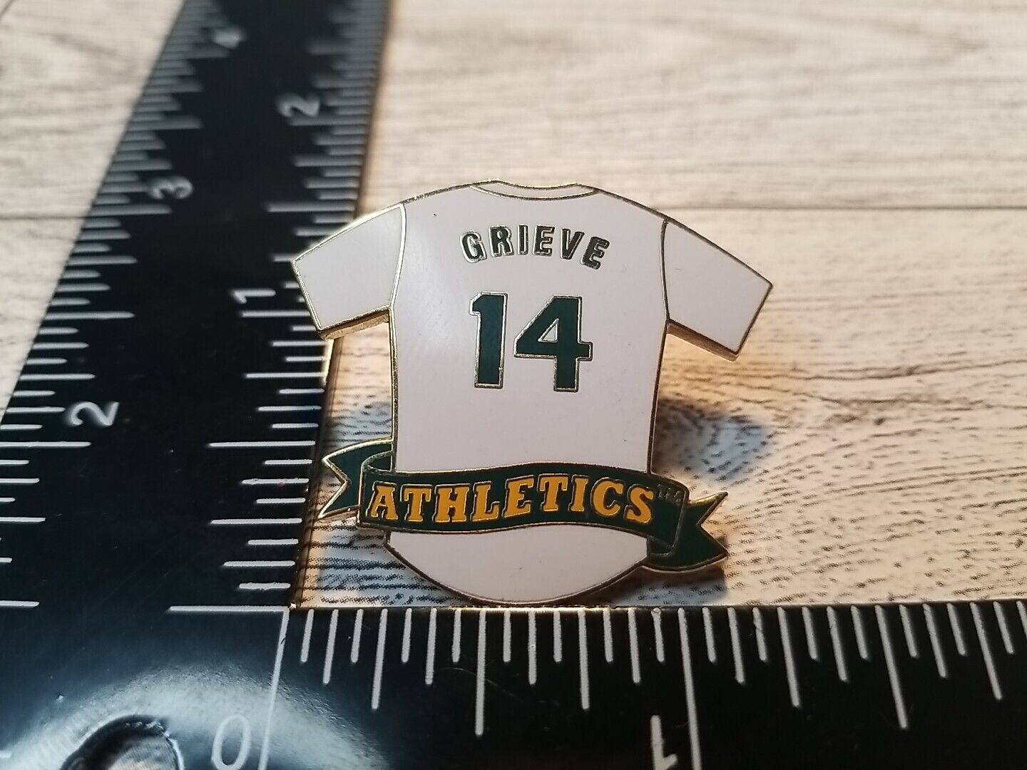Oakland Athletics A's Ben Grieve Jersey Collectible Lapel Hat Pin MLB Baseball