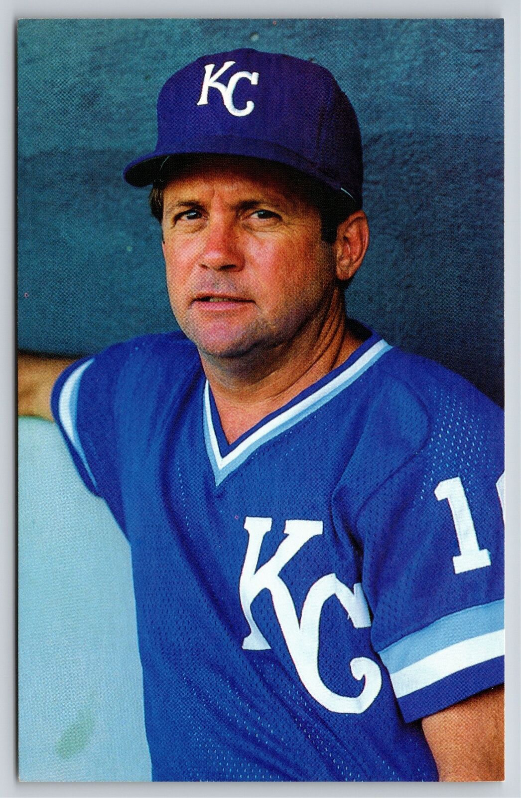 Sports~Dick Howser Manager Of Kansas City Royals Baseball Team~Vintage Postcard