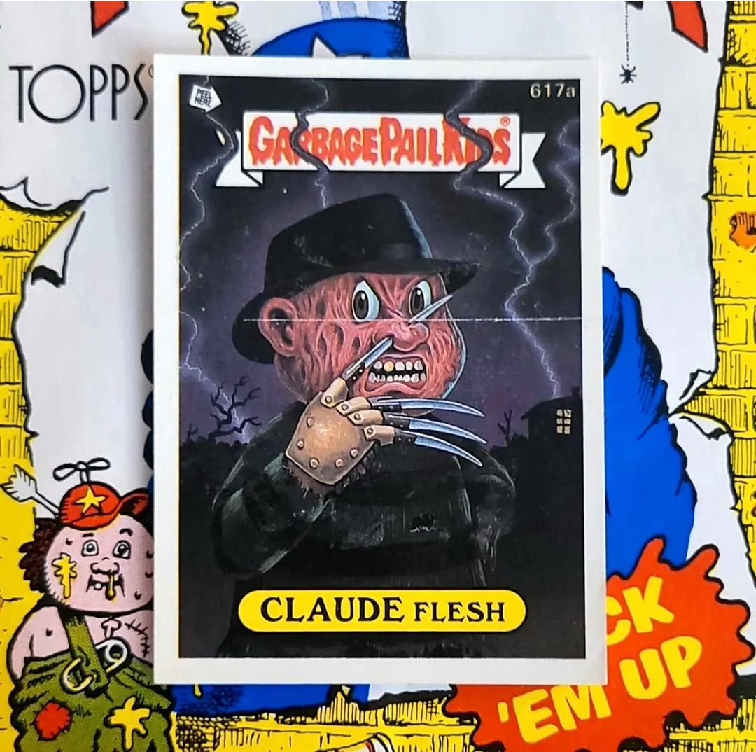 TOPPS 1988 Garbage Pail Kids 15th Series Claude Flesh Card 617a No Die-Cut