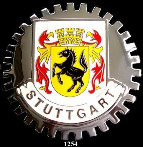 STUTTGART GERMANY COAT OF ARMS AUTOMOBILE GRILLE BADGE EMBLEM