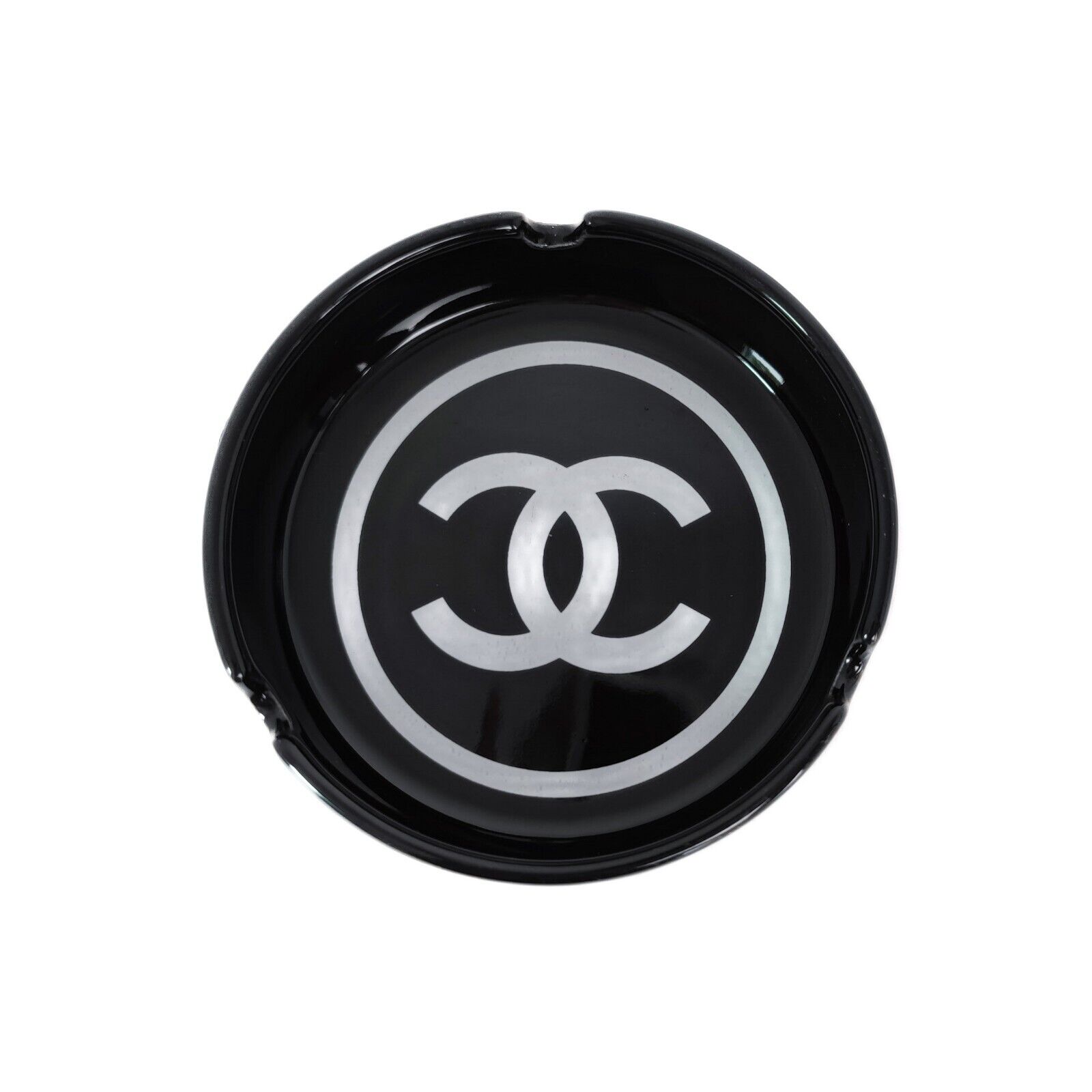 Rare Black Chanel VIP Gift Ceramic Ashtray Designer