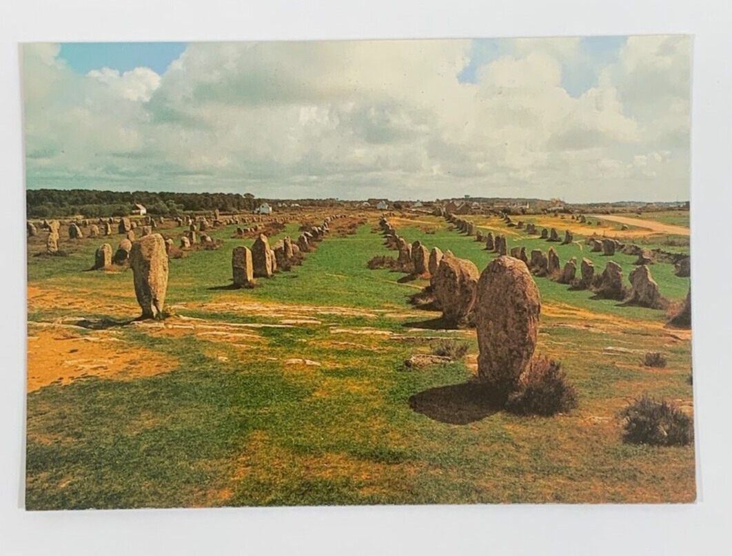 The Alignments of Menec Carnac France Postcard Panoramic