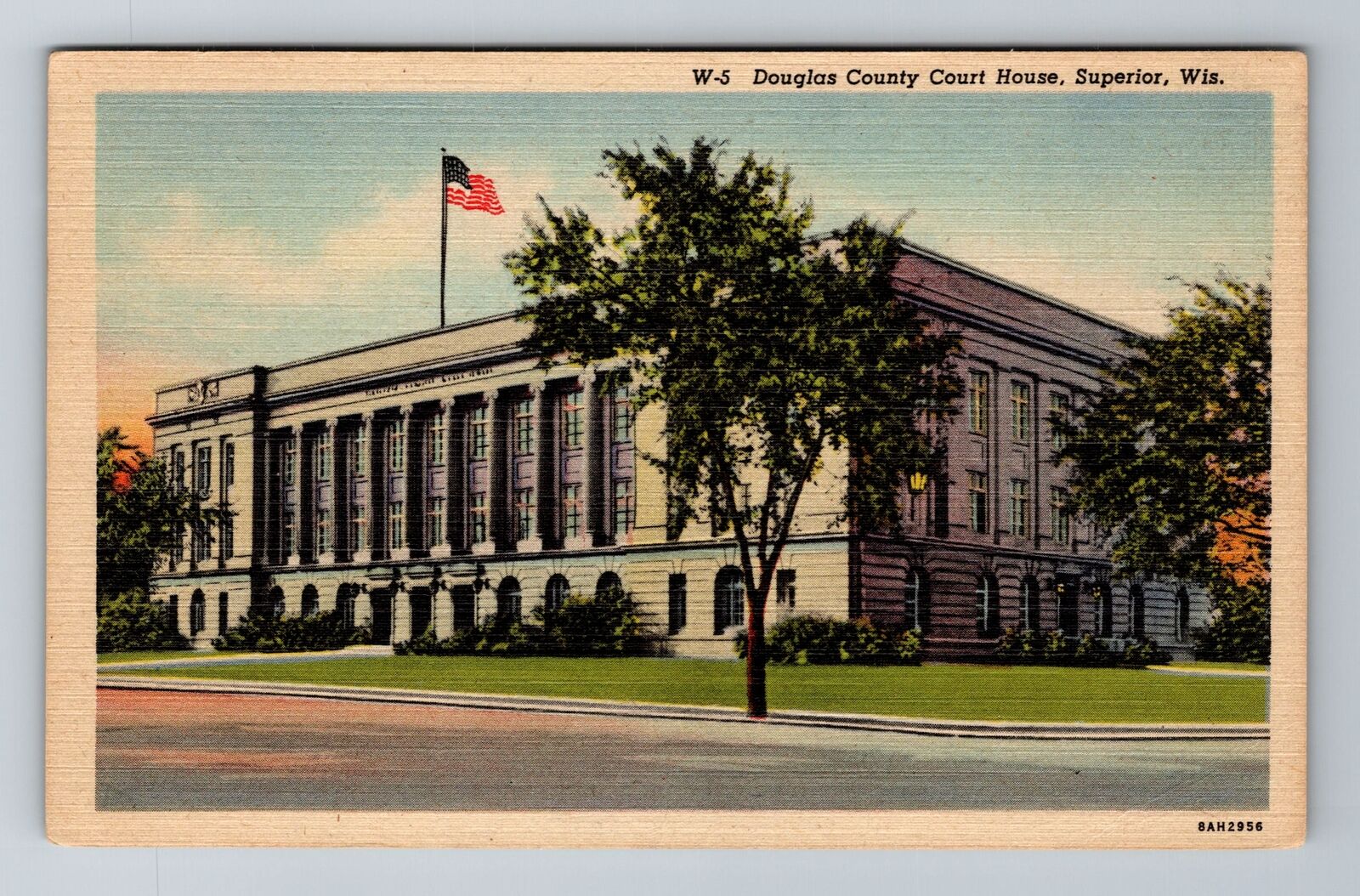 Superior, WI-Wisconsin, Douglas County Court House Antique, Vintage Postcard