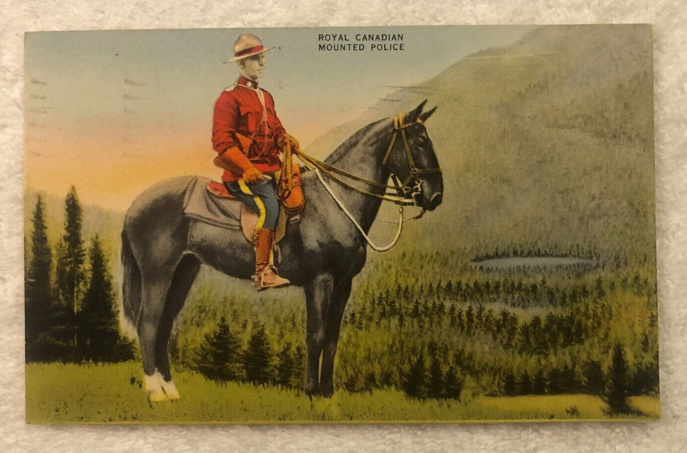 Toronto Ontario-Canada, Royal Canadian Mounted Police, posted 1948, Post Card