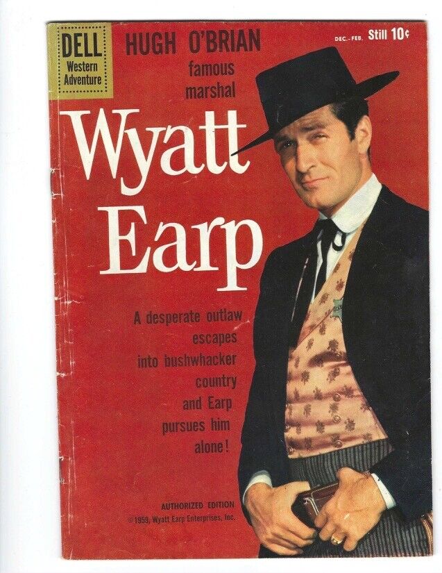 Wyatt Earp #9 Dell 1960 FN- or better Beauty Hugh O\'Brian Photo Cover Combine