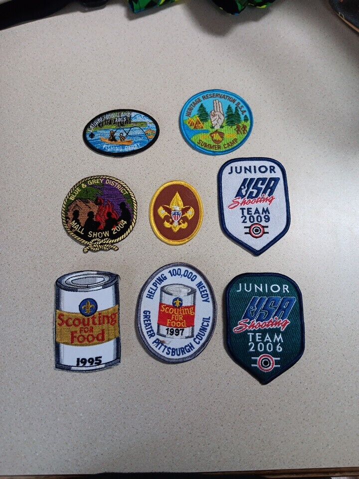 Lot Of 8 Vintage Boy Scouts Patches