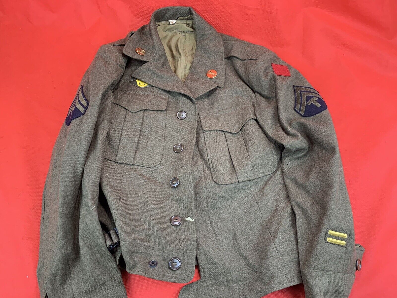 Original WW2 US Named Uniform Grouping 5th Infantry Battle Of The Bulge