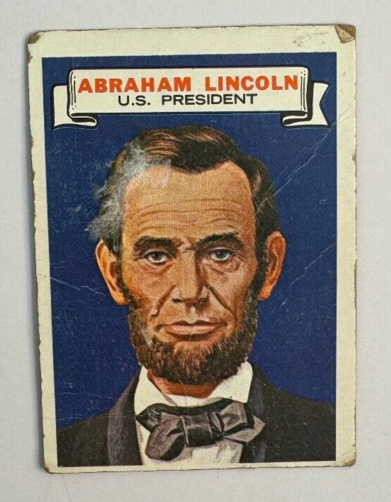 Abraham Lincoln 1967 Topps Who am I? #25 Vintage VTG - Poor/Worn Condition