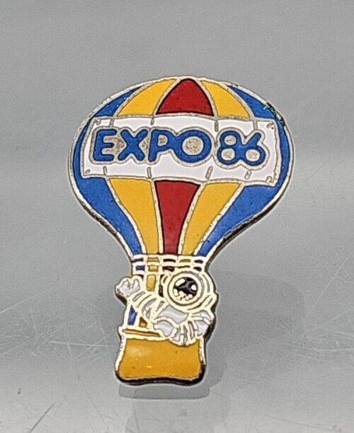 Hat Lapel Brooch Pin Hot Air Balloon Expo 1986
