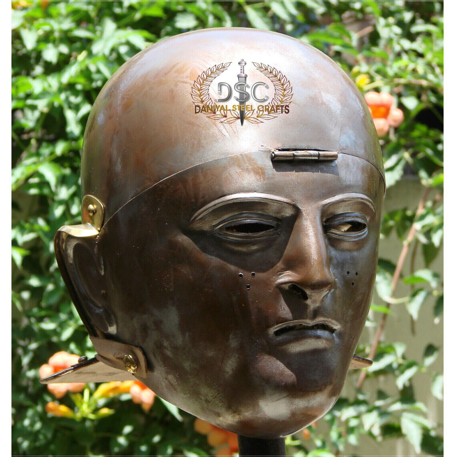 Royal Medieval 18GA Steel Roman Mask Helmet Warrior Face Plate Helmet