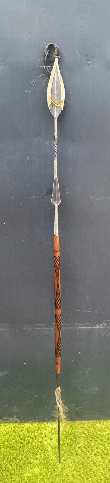 African Samburu Maasai Spear Kenyan Antique Hunting Spear H-55 inch