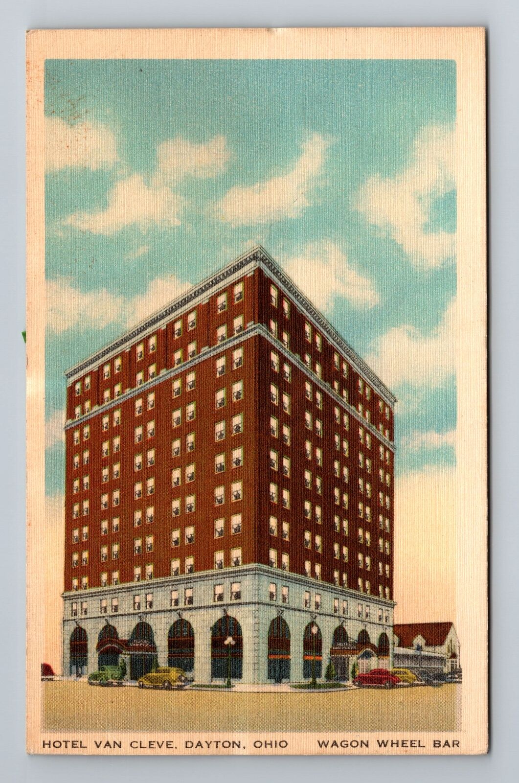 Dayton OH-Ohio, Hotel Van Cleve, Advertising, Antique Vintage Souvenir Postcard