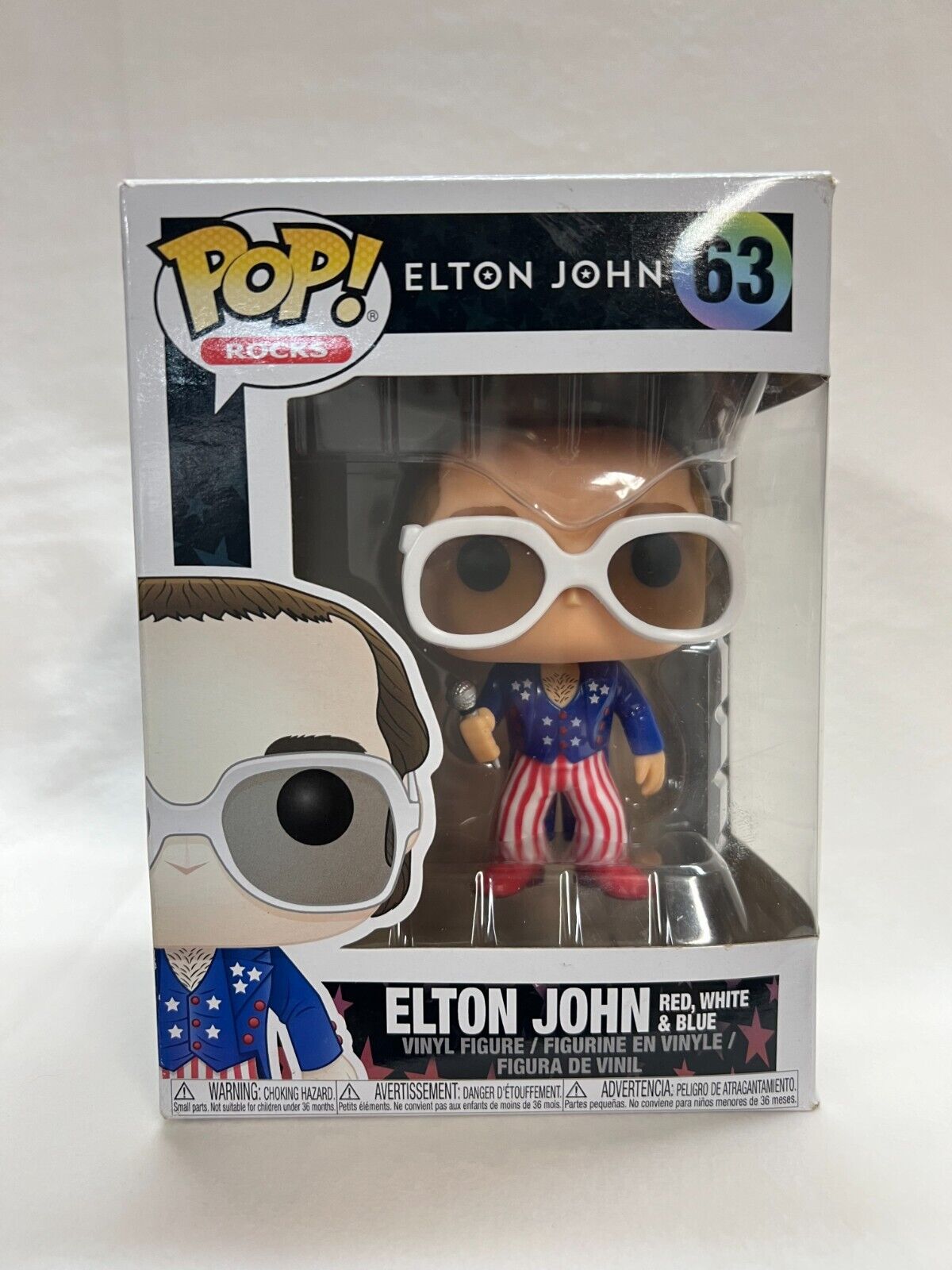 Funko Pop Rocks Elton John #63 Vinyl Figure Collectible